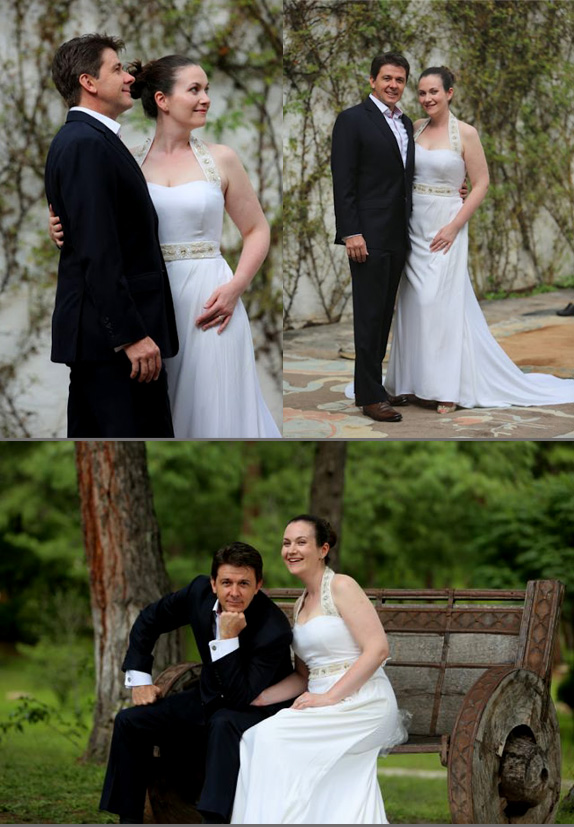 Sanyukta Shrestha bride Samantha in Audrey gown