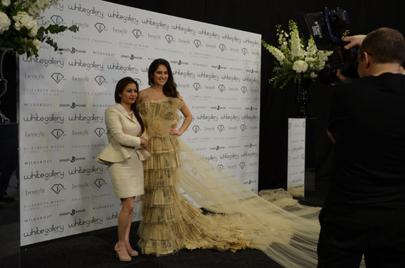 Trash to Treasure: Sanyukta Shrestha Pippa gown Sanyukta with Pippa dress