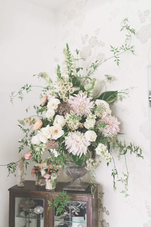 Fantastic Wedding Florist - Pollen Designs for Behuli Bridal Boutique Launch in London Floral display