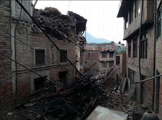 Earthquake Aftermath-Khokana village