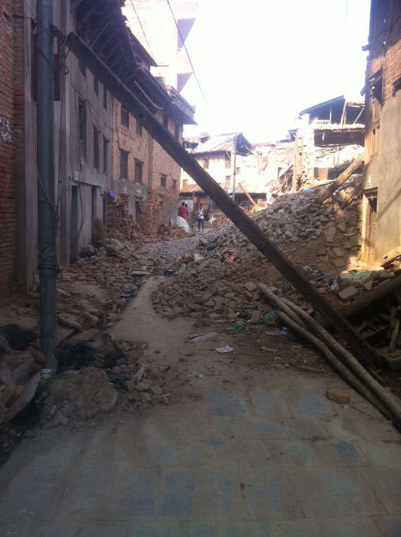 Earthquake Aftermath-Khokana village