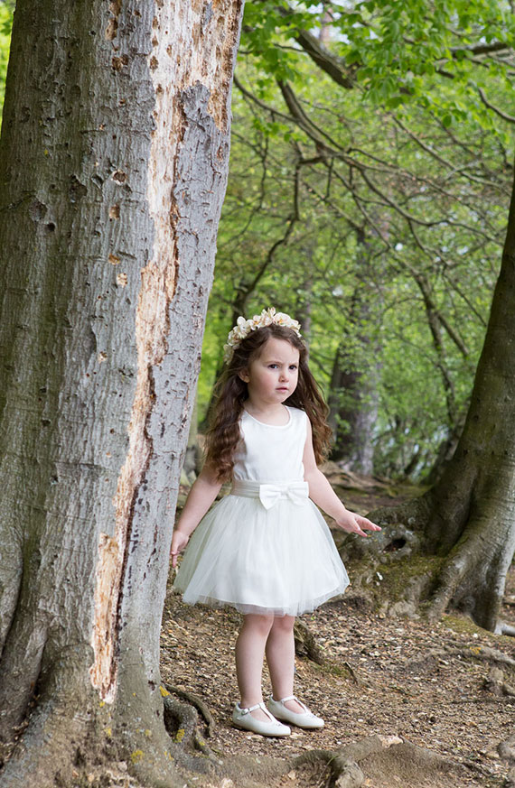 Skin-friendly, Luxury Designer Flower Girl Dresses For Unique Brides Millie front