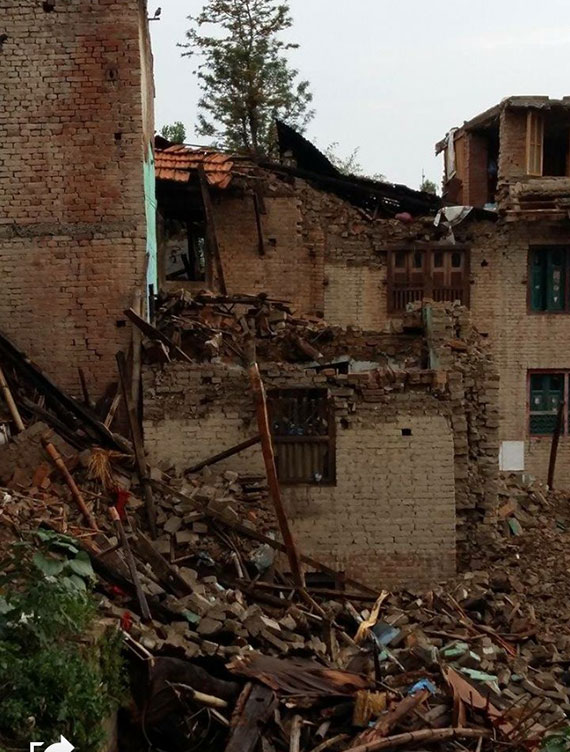 Earthquake Aftermath-Khokana village