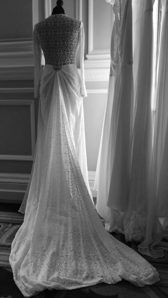 An exquisite evening at the Corinthia Hotel : Catwalk of top designer wedding dresses London Sanyukta Shrestha Kathryn Dress