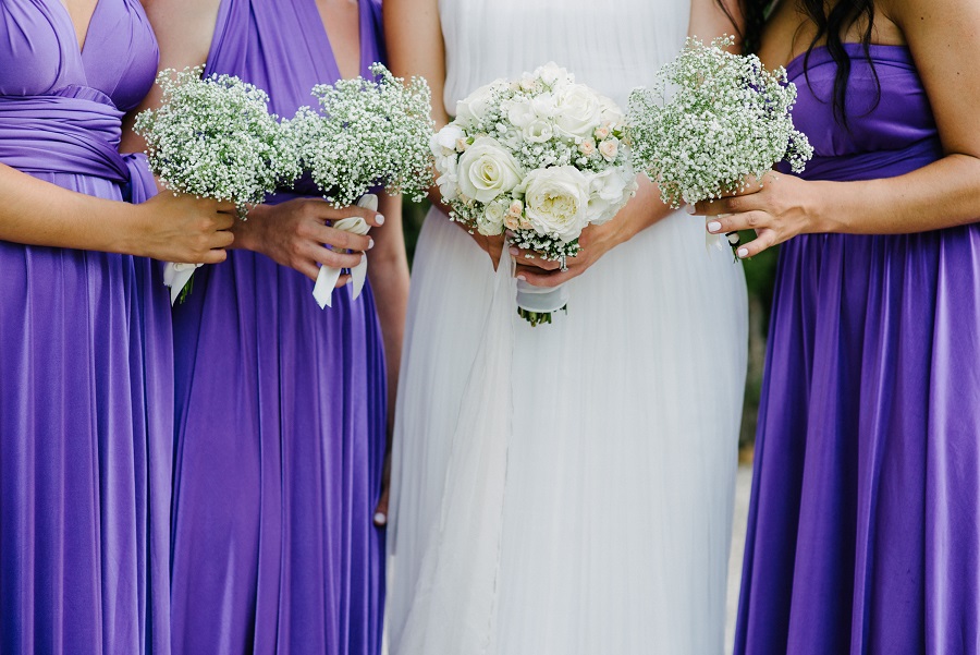 One Wedding Dress Two Looks : A Destination Summer Wedding In Portugal bridal-flowers-brides-maids