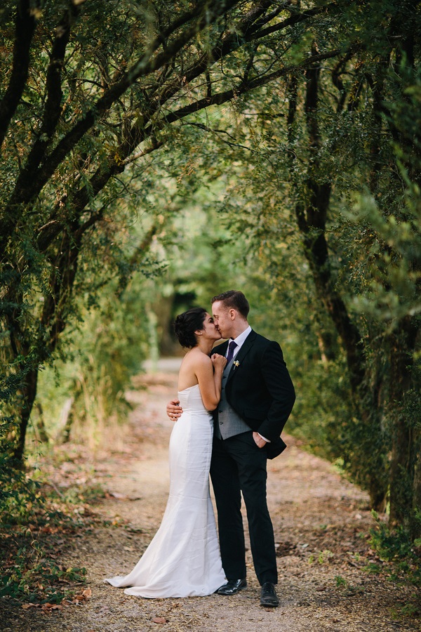 One Wedding Dress Two Looks : A Destination Summer Wedding In Portugal eco-bridal-dress