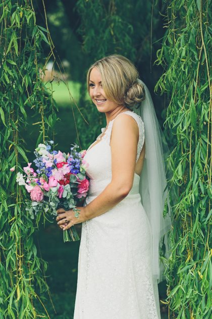 Organic Crochet Lace Dress For Rustic Barn Wedding crochet-lace-wedding-dress