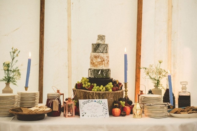 cheese-wedding-cake-reception