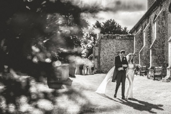 church-wedding-silk-gown-veil