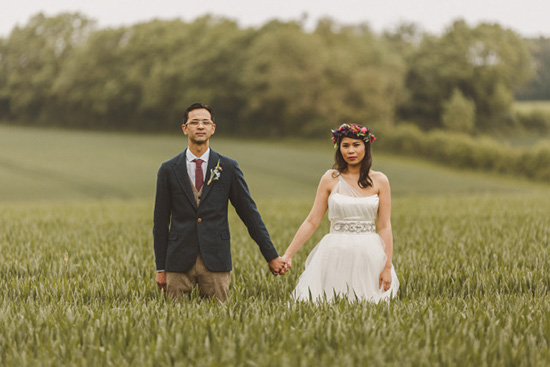 Stunning Wedding Photography Of Real Brides In Nature sanyukta-shrestha-tulle-wedding-dress