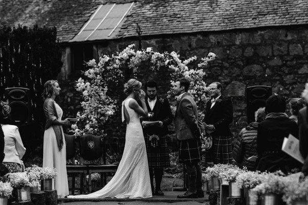 Crochet Lace Wedding Dress for a Romantic Wedding in Scotland crochet-lace-dress-train