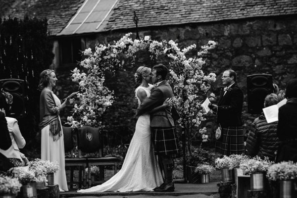 Crochet Lace Wedding Dress for a Romantic Wedding in Scotland elegant-wedding-dress-train