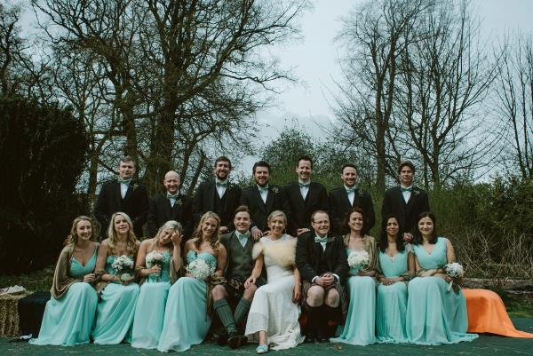 Crochet Lace Wedding Dress for a Romantic Wedding in Scotland mint-green-wedding-scotland