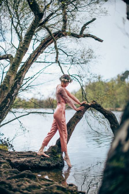 Rarest Flowers In The World Inspire Bridal Jumpsuit Sanyukta_Shrestha-pink-lace-jumpsuit