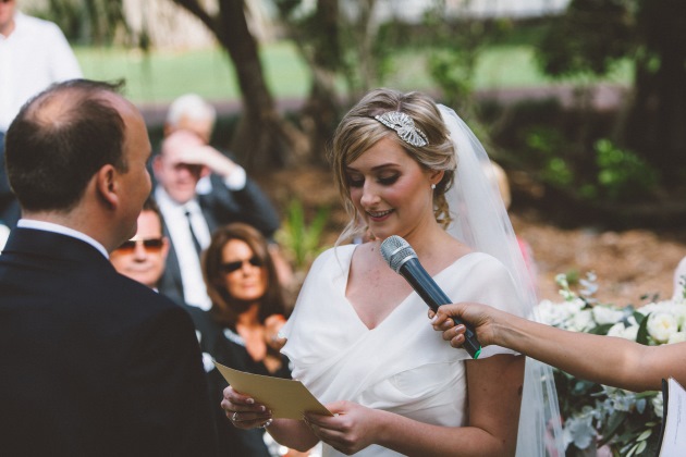 Sleek Bespoke Silk Dress For A Destination Beach Wedding art deco wedding headpiece