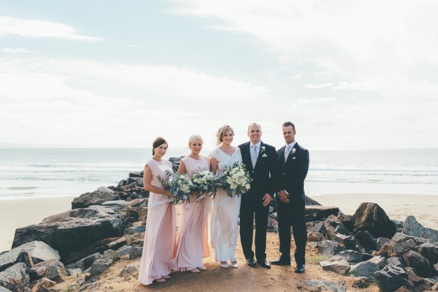 Sleek Bespoke Silk Dress For A Destination Beach Wedding australia beach wedding