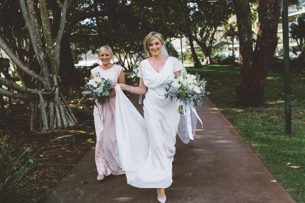 Sleek Bespoke Silk Dress For A Destination Beach Wedding organic silk wedding dress