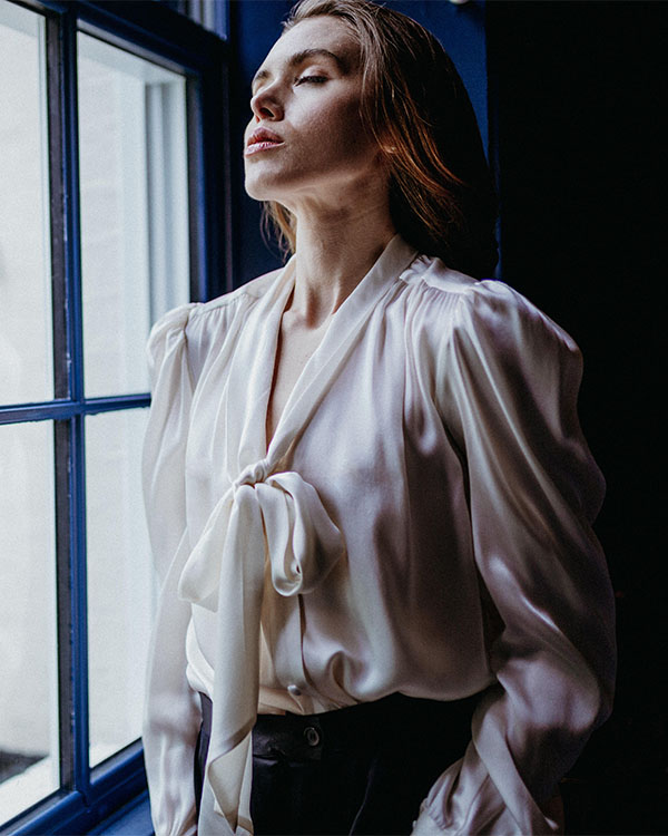 Dexa Silk Blouse Shirt | Sanyukta 