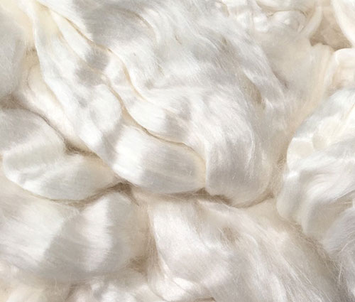Organic silk fibre